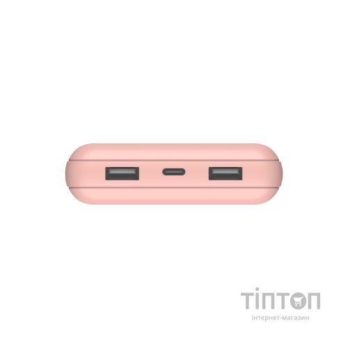 Батарея універсальна Belkin 20000mAh 15W, Dual USB-A, USB-C Rose Gold (BPB012BTRG)