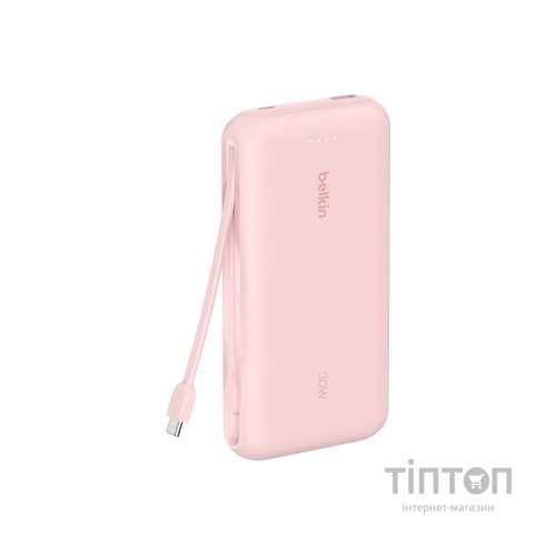 Батарея універсальна Belkin 20000mAh, 30W USB-C Pink (BPB024HQPK)