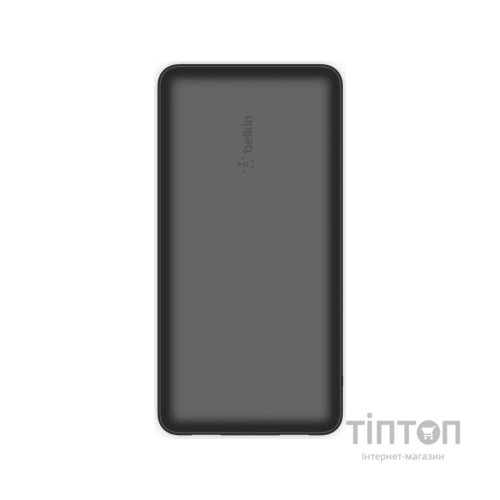 Батарея універсальна Belkin 20000mAh, USB-C, 2*USB-A, 3A, 6" USB-A to USB-C cable, Black (BPB012BTBK)