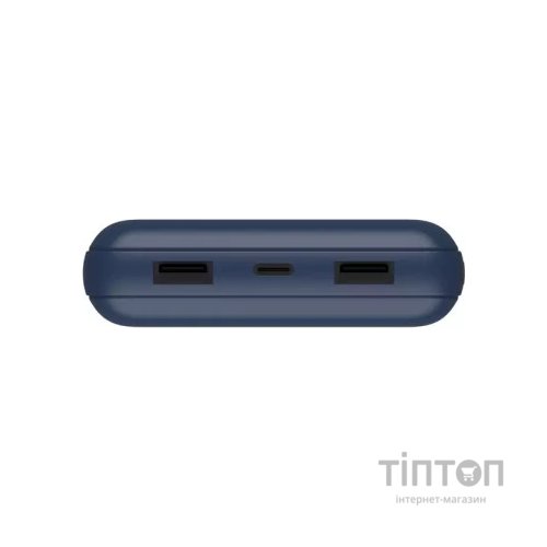 Батарея універсальна Belkin 20000mAh, USB-C, USB-C, 2*USB-A, 3A, Blue (BPB012BTBL)