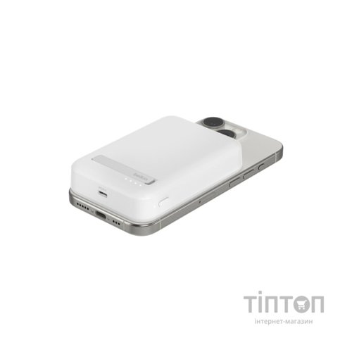 Батарея універсальна Belkin 8000mAh MagSafe Wireless Qi2 White (BPD007BTWH)