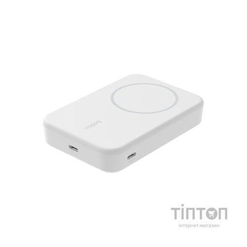 Батарея універсальна Belkin 8000mAh MagSafe Wireless Qi2 White (BPD007BTWH)