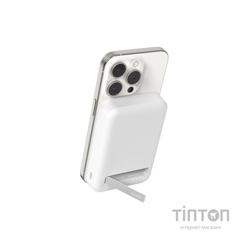 Батарея універсальна Belkin 8000mAh MagSafe Wireless Qi2 White (BPD007BTWH)