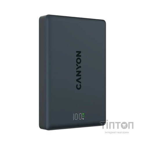 Батарея універсальна Canyon 10000mAh OnPower 511 PD20W Magnetic wireless MagSafe Black (CNS-CPB511B)