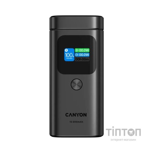 Батарея універсальна Canyon 15000mAh OnPower 150 Qi2 magnetic Grey (CNS-CPB150DG)
