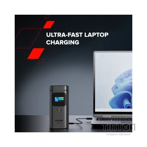 Батарея універсальна Canyon 15000mAh OnPower 150 Qi2 magnetic Grey (CNS-CPB150DG)