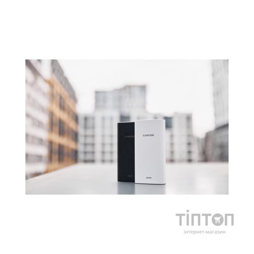 Батарея універсальна Canyon 20000mAh, Input 5V/2A, Output 5V/2.1A(Max), White (CNE-CPB2001W)