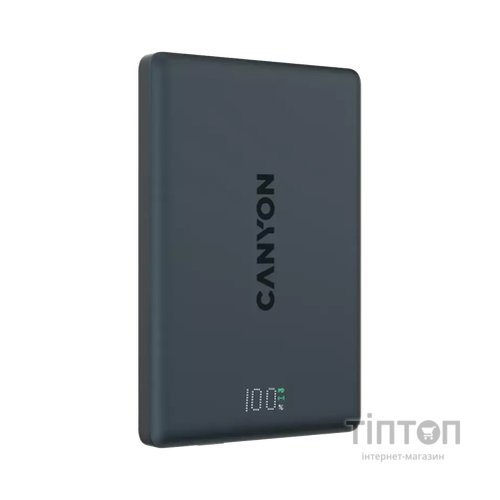 Батарея універсальна Canyon 5000mAh OnPower 500 PD20W Magnetic wireless MagSafe Black (CNS-CPB500B)