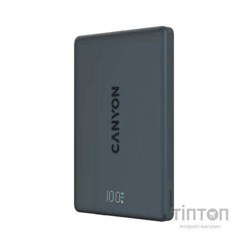 Батарея універсальна Canyon 5000mAh OnPower 500 PD20W Magnetic wireless MagSafe Black (CNS-CPB500B)