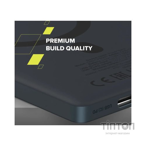 Батарея універсальна Canyon 5000mAh OnPower 500 PD20W Magnetic wireless MagSafe Black (CNS-CPB500B)