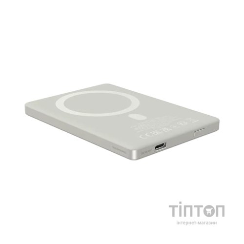 Батарея універсальна Canyon 5000mAh OnPower 500 PD20W Magnetic wireless MagSafe Grey (CNS-CPB500G)