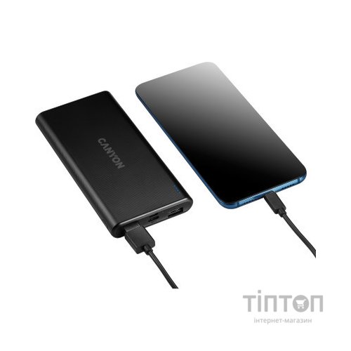 Батарея універсальна Canyon PB-106 10000mAh Input 5V/2A, Output 5V/2.1A(Max) (CNE-CPB1006B)