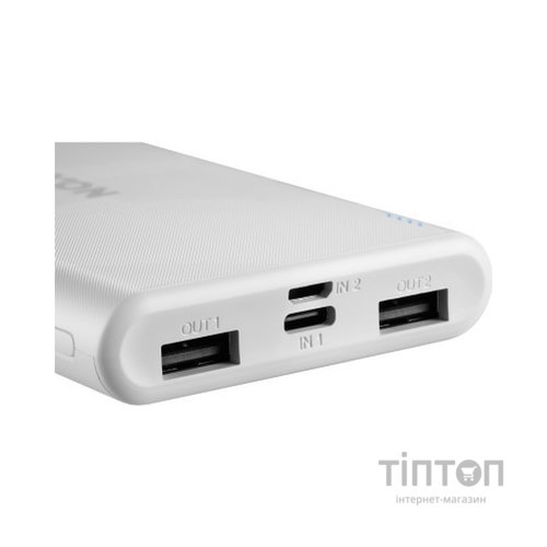 Батарея універсальна Canyon PB-106 10000mAh Input 5V/2A, Output 5V/2.1A(Max) (CNE-CPB1006W)