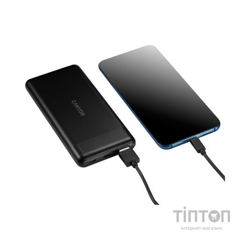 Батарея універсальна Canyon PB-107 10000mAh Input Micro/PD 18W(Max), Output PD/QC3.0 18W (CNE-CPB1007B)