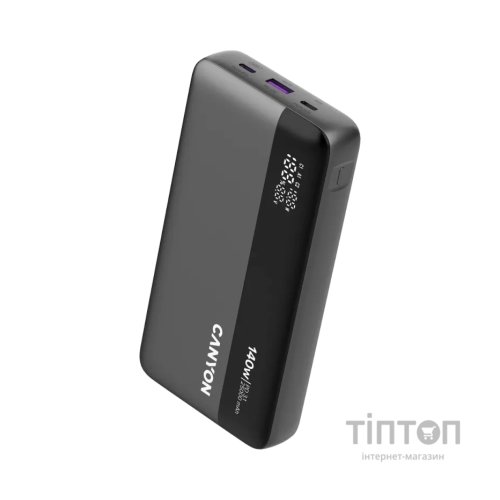 Батарея універсальна Canyon PB-240 25000mAh, PD3.1/140W, PPS, QC3.0, AFC & SCP, Digital Display (CNS-CPB240)
