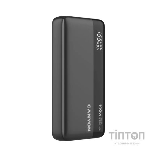 Батарея універсальна Canyon PB-240 25000mAh, PD3.1/140W, PPS, QC3.0, AFC & SCP, Digital Display (CNS-CPB240)