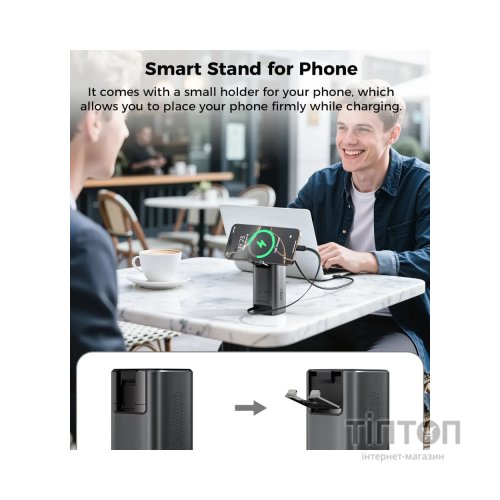 Батарея універсальна Choetech 20000mAh, PD/130W, QC, AFC , TFT, pass-through charging (B815C)