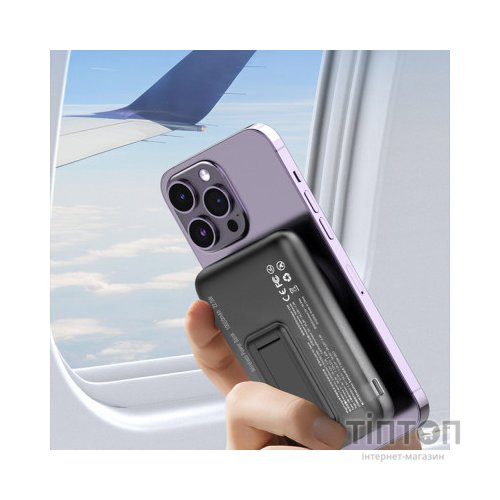 Батарея універсальна ColorWay 10 000 mAh 15W MagSafe (USB QC3.0 + USB-C PD 22.5W) (CW-PB100LPA3BK-WPDD)