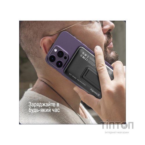 Батарея універсальна ColorWay 10 000 mAh 15W MagSafe (USB QC3.0 + USB-C PD 22.5W) (CW-PB100LPA3BK-WPDD)