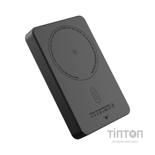 Батарея універсальна ColorWay 10 000 mAh PD/22.5W, 15W MagSafe Black (CW-PB100LPA1BK-WPDD)