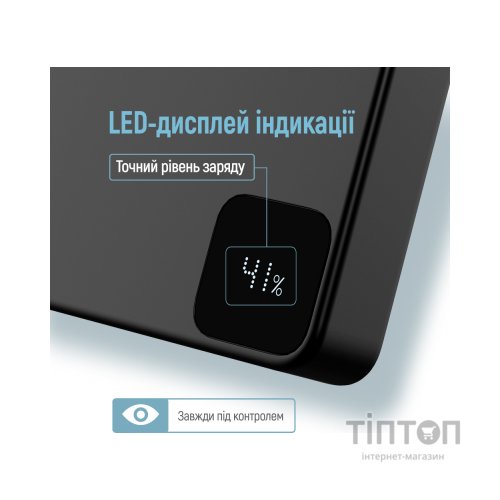 Батарея універсальна ColorWay 10 000 mAh PD/22.5W, 15W MagSafe Black (CW-PB100LPA1BK-WPDD)