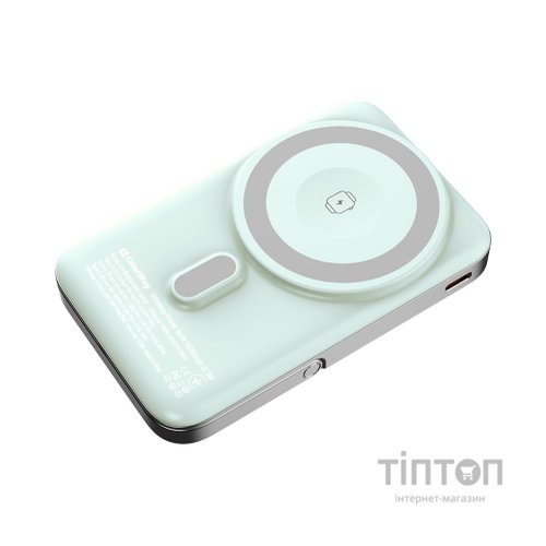Батарея універсальна ColorWay 10 000 mAh PD/22.5W, 15W MagSafe & Watch Wireless Aquamarine (CW-PB100LPA2MT-WPDD)