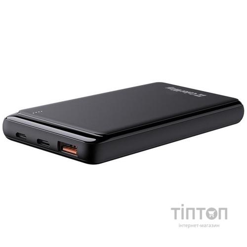Батарея універсальна ColorWay 10 000 mAh Slim (USB QC3.0 + USB-C Power Delivery 18W) Black (CW-PB100LPG3BK-PD)