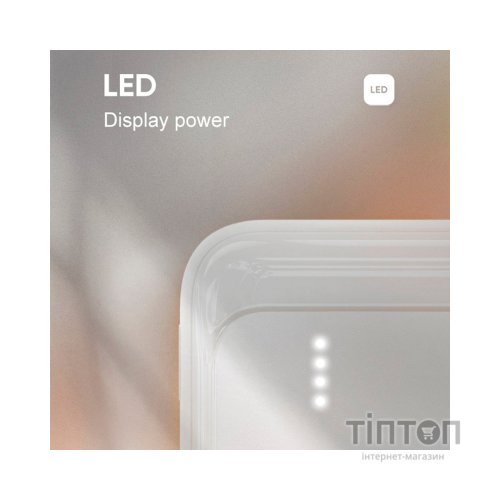 Батарея універсальна ColorWay 10 000 mAh Slim (USB QC3.0 + USB-C Power Delivery 18W) White (CW-PB100LPG3WT-PD)