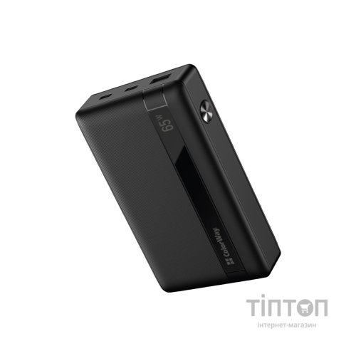 Батарея універсальна ColorWay 20 000 mAh PD/65W, QC/3.0, black (CW-PB200LPA3BK-PDD)