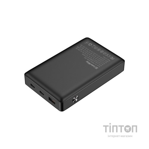 Батарея універсальна ColorWay 20 000 mAh PD/65W, QC/3.0, black (CW-PB200LPA3BK-PDD)