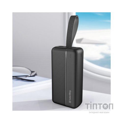 Батарея універсальна ColorWay 30 000 mAh High-power 2 PD/20W, QC/3.0, USB-C/Micro-USB (CW-PB300LPC2BK-PD)