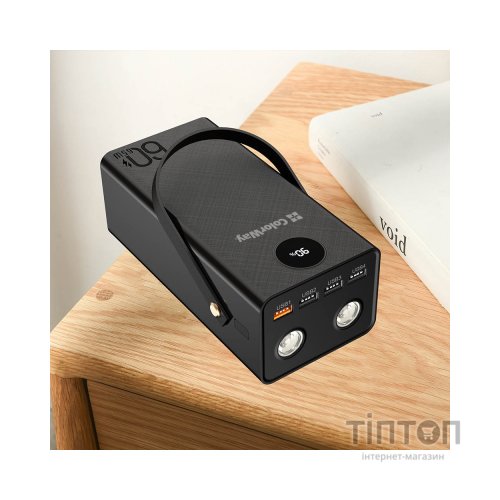 Батарея універсальна ColorWay 60 000 mAh Powerful PD/65W, QC/4.0, AFC, FCP, Black (CW-PB600LPA5BK-PDD)