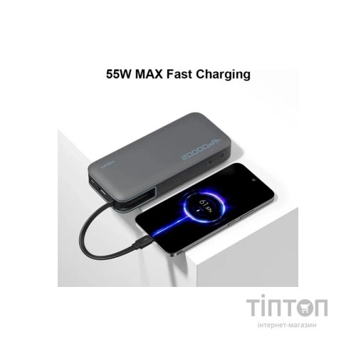 Батарея універсальна CUKTECH 20000mAh PB200N 55W Grey (CUKP200NGLDG)