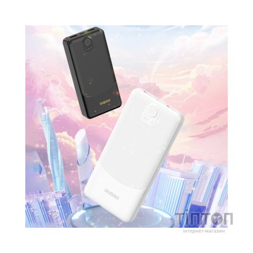 Батарея універсальна Dudao 10000mAh K10 12W, 2*USB-A, USB-C(IN), Black (6977196682164)