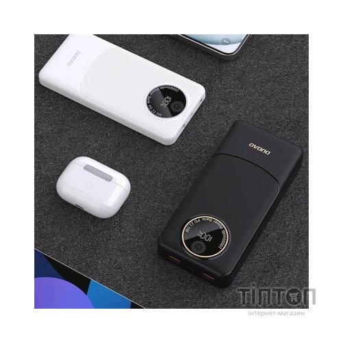 Батарея універсальна Dudao K12Pro 10000mAh 22,5W, PD, USB-A, USB-C (6976625333882)