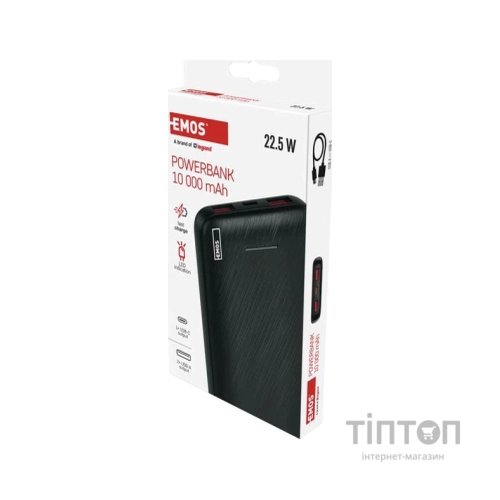 Батарея універсальна EMOS 10000mAh AlphaQ3, 22.5W, black (B0571B)