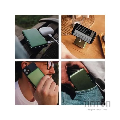 Батарея універсальна EMOS 10000mAh, MagSafe, 20W, green (B0552AG)