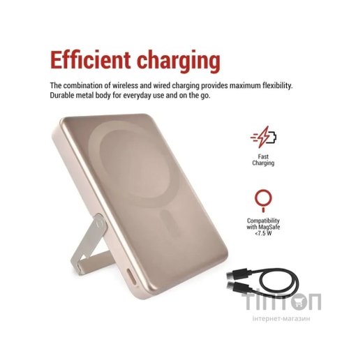 Батарея універсальна EMOS 10000mAh, MagSafe, 20W, pink (B0552RG)