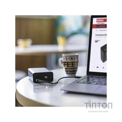 Батарея універсальна EMOS 20000mAh NTBF20, 65W, Pass-through, black (B0560B)