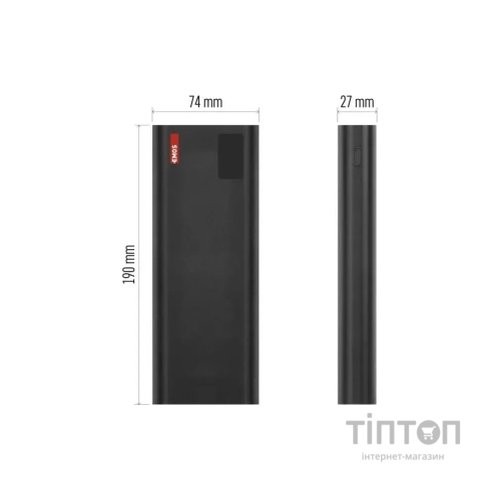 Батарея універсальна EMOS 27000mAh NTBF30, 100W, Pass-through, black (B0561B)