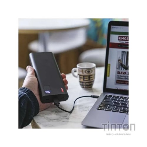 Батарея універсальна EMOS 27000mAh NTBF30, 100W, Pass-through, black (B0561B)