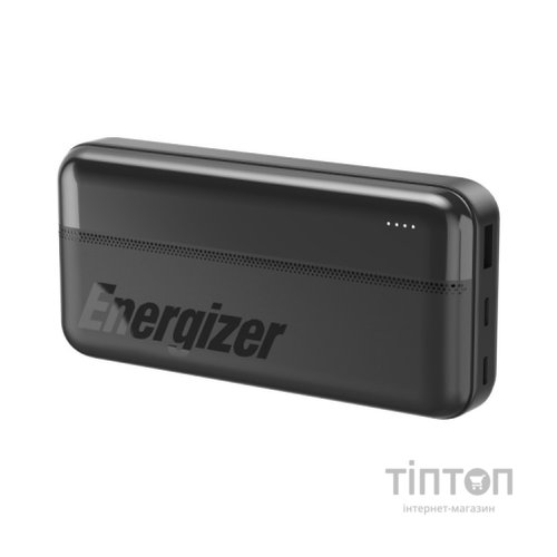 Батарея універсальна Energizer 20000mAh 15W, USB-А, 2*USB-C, Black (UE20050CC)