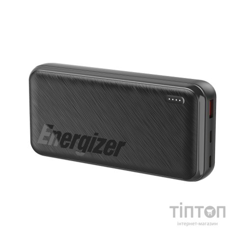 Батарея універсальна Energizer 20000mAh, PD/20W, QC/22.5W, black (UE20055PQ)