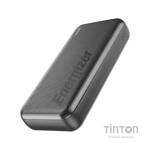 Батарея універсальна Energizer 20000mAh, PD/20W, QC/22.5W, black (UE20055PQ)