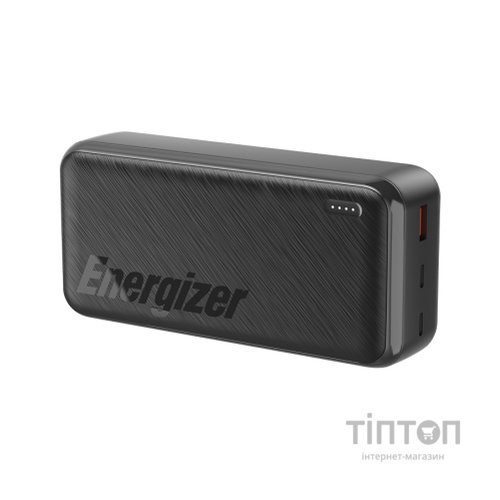 Батарея універсальна Energizer 30000mAh, PD/20W, QC/22.5W, black (UE30055PQ)