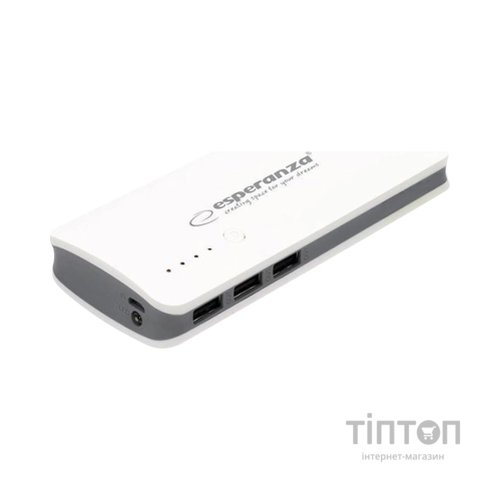 Батарея універсальна Esperanza 8000mAh input/Micro-USB, output/3*USB, White/Grey (EMP106WE)