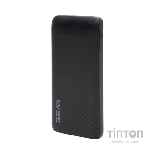 Батарея універсальна GEAR 10000mAh, 10W, USB-TypeC, 2*USB-A, Micro-USB, black (SL10)