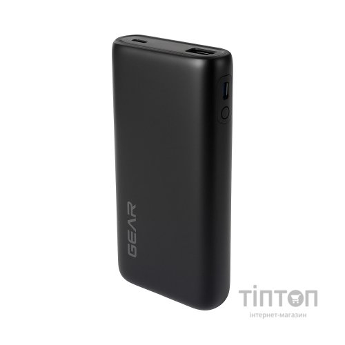 Батарея універсальна GEAR 20000mAh, PD/22.5W, black (WP952P)