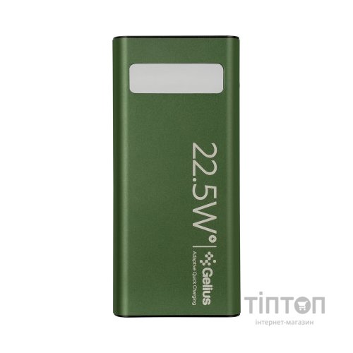 Батарея універсальна Gelius Lightstone GP-PB300 30000mAh QC+PD (22.5W) Green (00000090465)