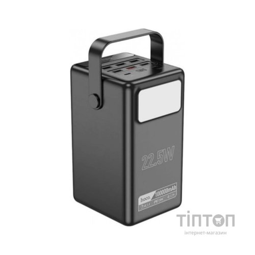 Батарея універсальна HOCO 100000mAh Endure 22.5W PD, QC, LED Lamp, Black (DB03 / 714721)